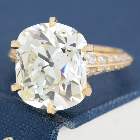 10.04ct Old Mine Cut Diamond Solitaire, GIA