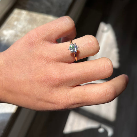 1.05ct Vintage Old European Cut Diamond Solitaire, GIA I SI1