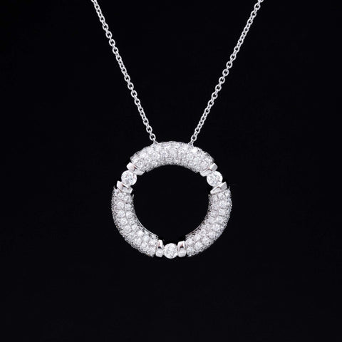 1.07ctw Diamond Wreath Pendant by Movado