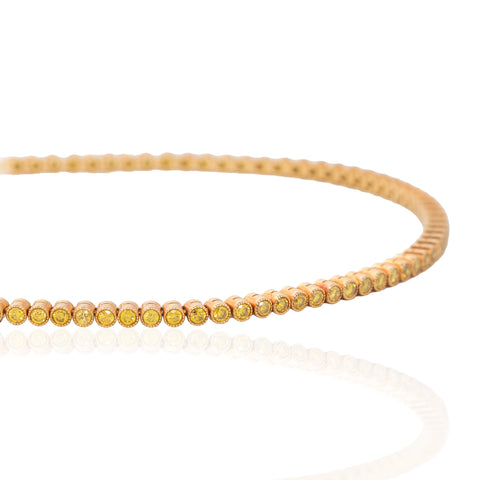 1.25ctw Fancy Yellow Diamond Tennis Bracelet, by Martin Katz