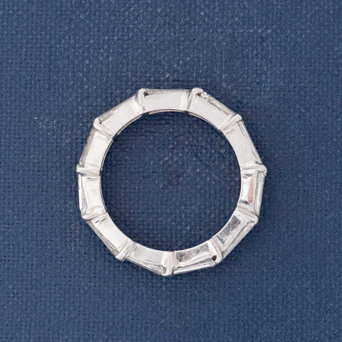 1.30ctw Vintage Tapered Baguette Eternity Band