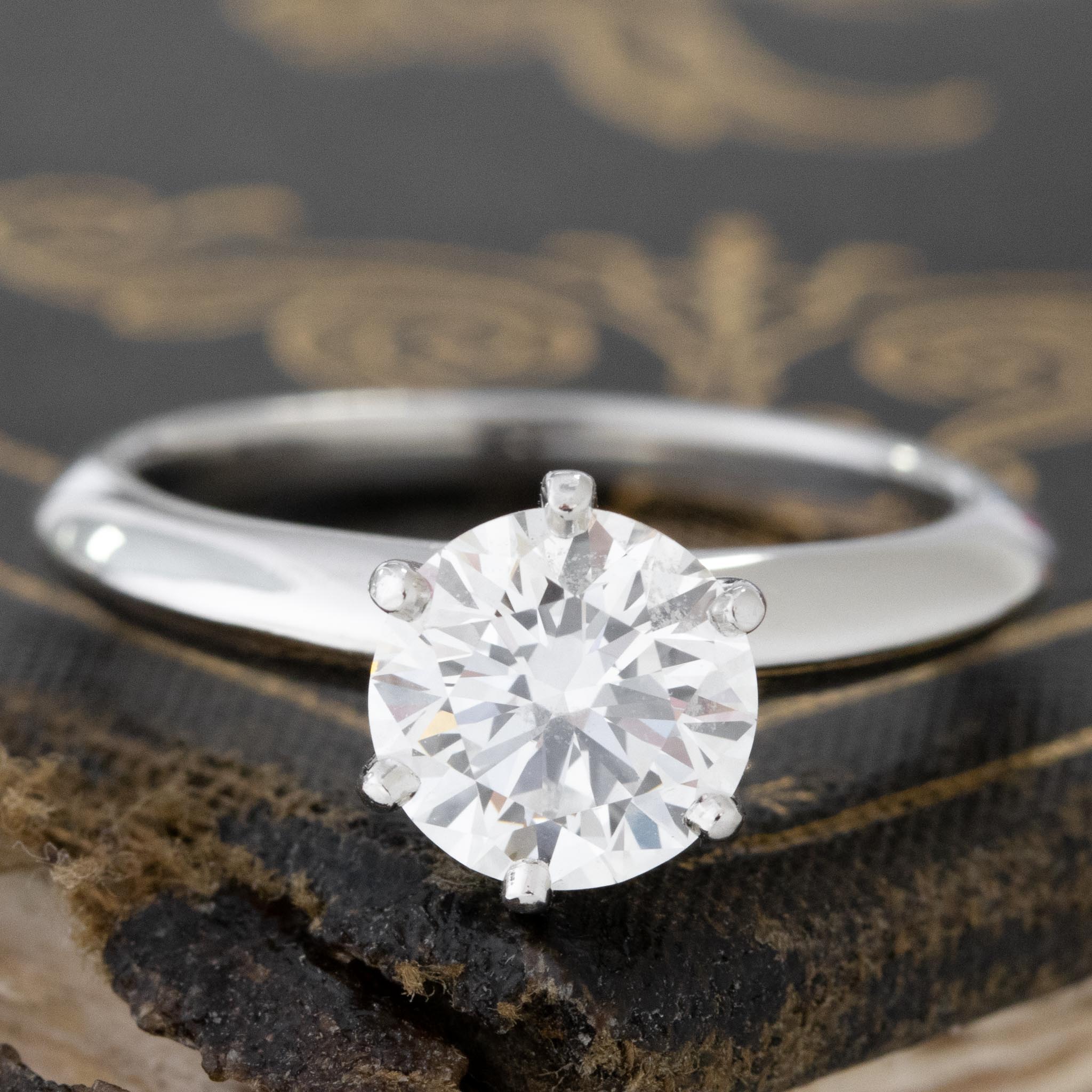 Round Brilliant Cut Diamond Solitaire by Tiffany