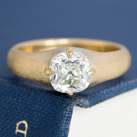 1.32ct Cushion Cut Diamond Solitaire, GIA L SI1