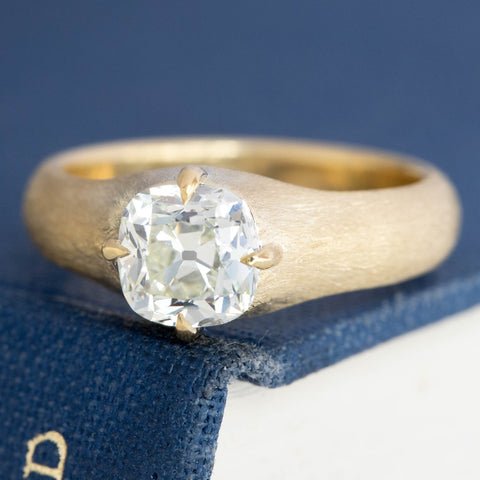 1.32ct Cushion Cut Diamond Solitaire, GIA L SI1