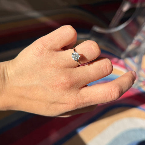 1.36ct Old Mine Cut Diamond, GIA J SI2