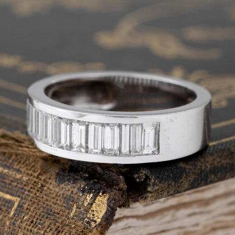 1.45ctw Baguette Cut Diamond Channel Set Band