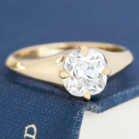 1.46ct Cushion Cut Diamond Solitaire, GIA K VS2