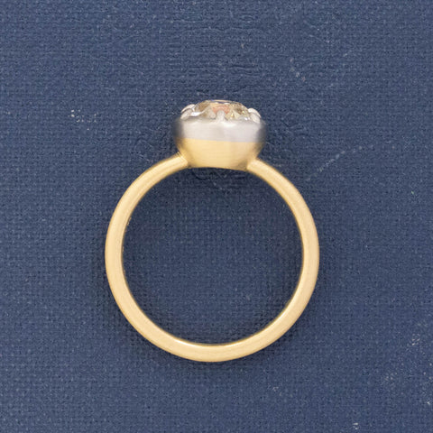 1.47ct Old European Cut Diamond Collet Solitaire