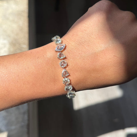 15.00ctw Mixed Rose Cut Diamond Bracelet