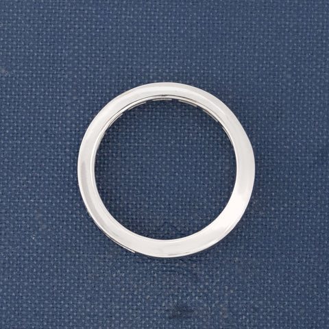 1.53ctw emerald cut diamond half eternity band in platinum – alternate view 5