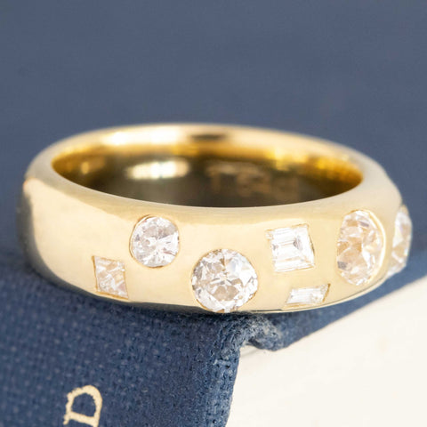 1.54ctw Mixed Cut Diamond Scatter Band