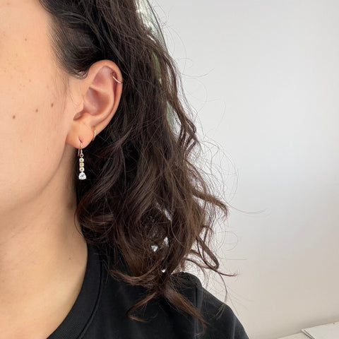 1.55ctw Pear Cut Fancy Diamond Drop Earrings