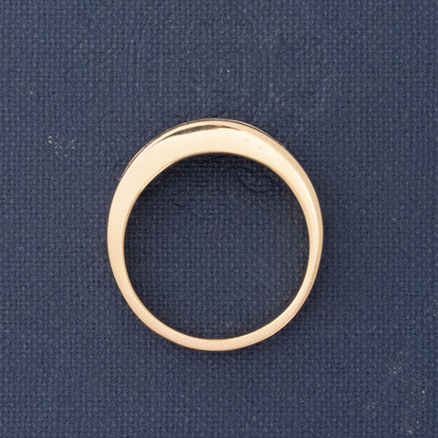 1.57ctw Vintage Graduated Baguette Cut Diamond Band