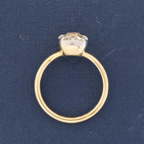 1.52ct Old Mine Cut Diamond Collet Solitaire