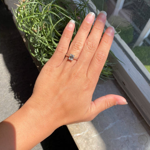 1.60ct Prince Step Cut Diamond Solitaire, GIA