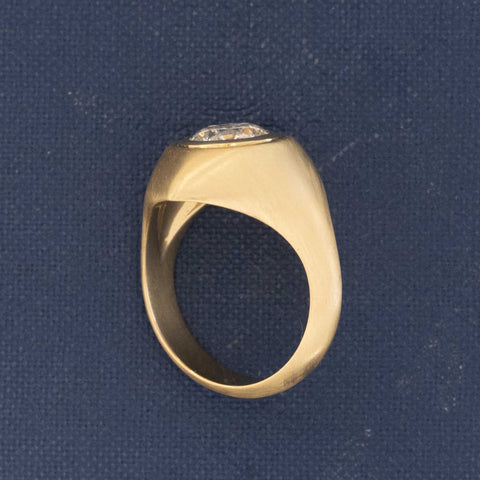 1.60ct Round Brilliant Cut Diamond Navette Solitaire, GIA K SI1