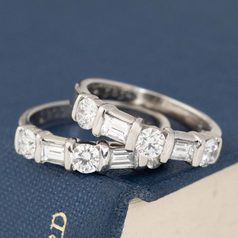 1.64ctw Mixed Cut Diamond Stacker Bands by KWIAT