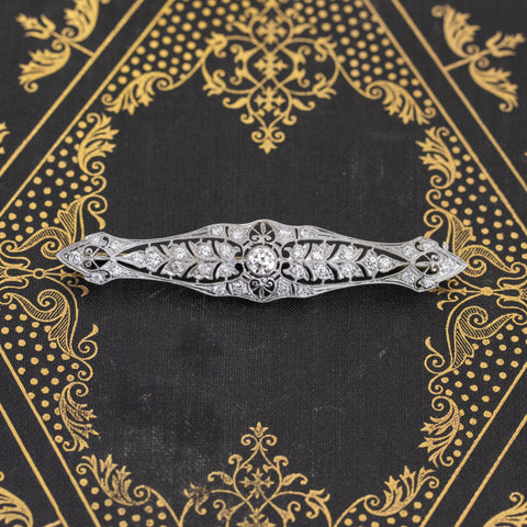 1.67ctw Edwardian Pin Brooch by Tiffany & Co