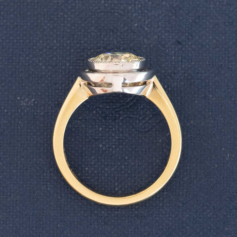 1.69ct Old European Cut Diamond Airline Bezel Solitaire, GIA