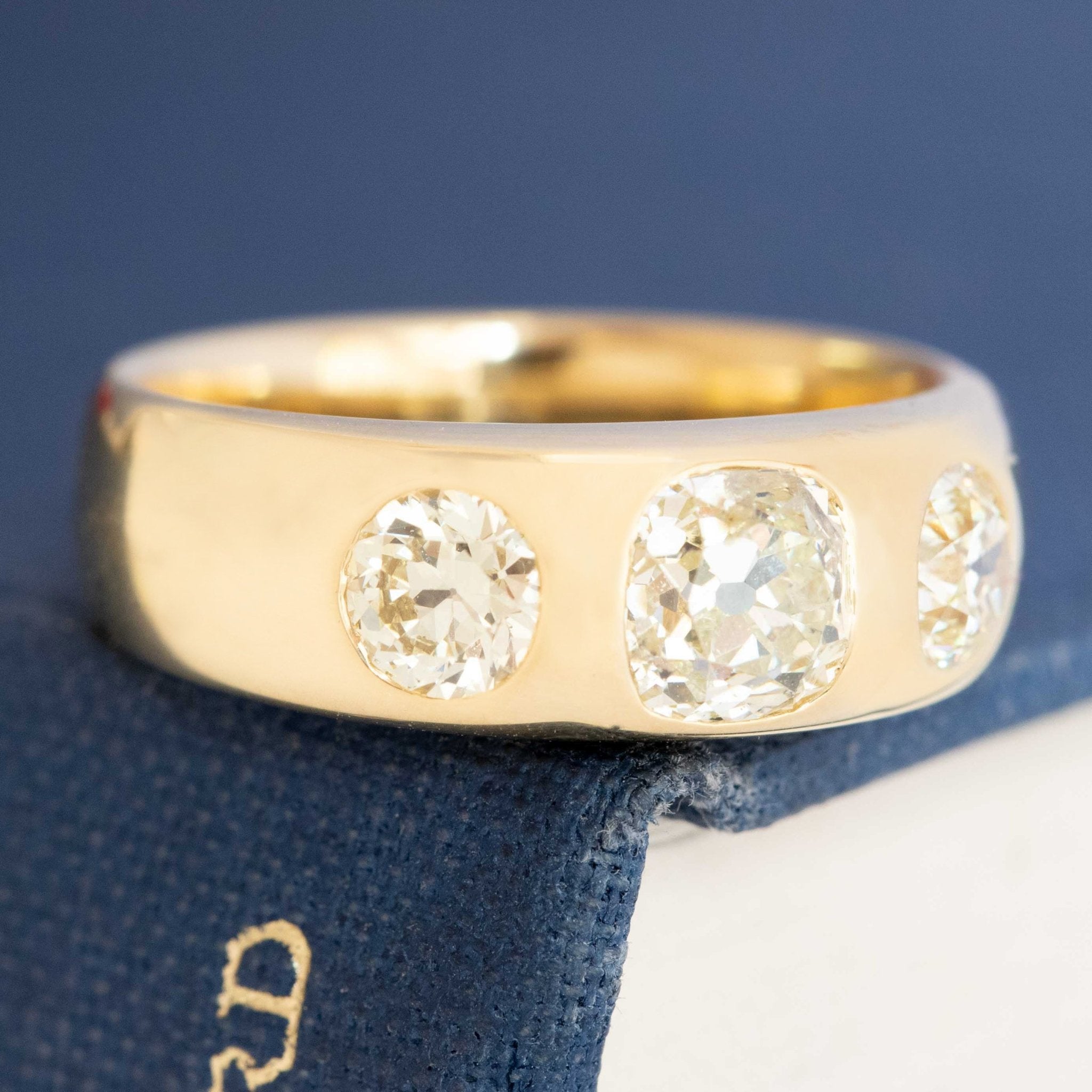 Jewels by Grace trilogy ring, Old Mine & Old European diamonds