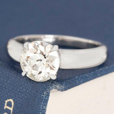 1.71ct Old European Cut Diamond Solitaire, GIA L SI2