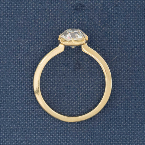 1.71ct Old Mine Cut Diamond Collet Solitaire, GIA