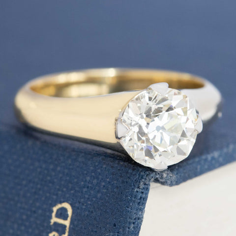 1.72ct Old Mine Cut Diamond Solitaire, GIA N VS2