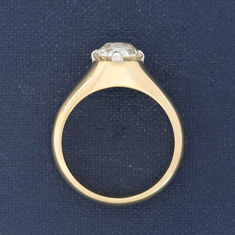 1.72ct Old Mine Cut Diamond Solitaire, GIA N VS2