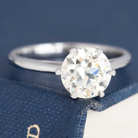 1.77ct Old European Cut Diamond Solitaire, GIA S-T VVS2