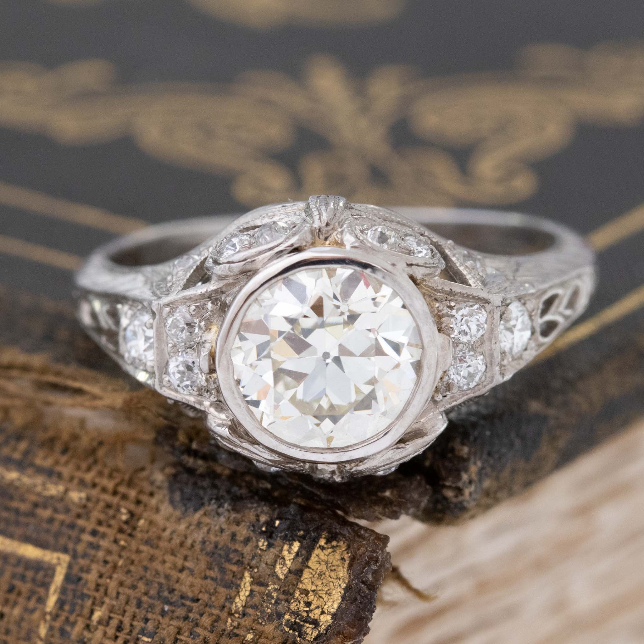 Edwardian Old European Cut Diamond Solitaire