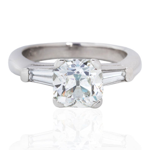 1.80ct Old Mine Cut Diamond Ring, GIA I