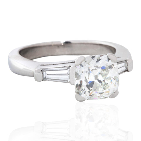 1.80ct Old Mine Cut Diamond Ring, GIA I