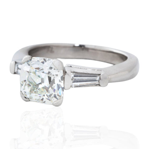 1.80ct Old Mine Cut Diamond Ring, GIA I