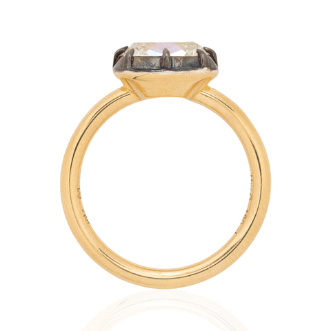 1.80ct Elongated Cushion Cut Diamond Collet Solitaire, GIA