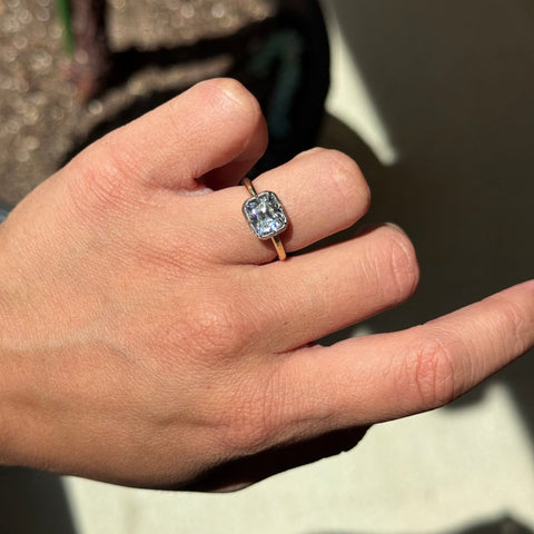 1.90ct Cushion Cut Diamond Collet Solitaire, GIA