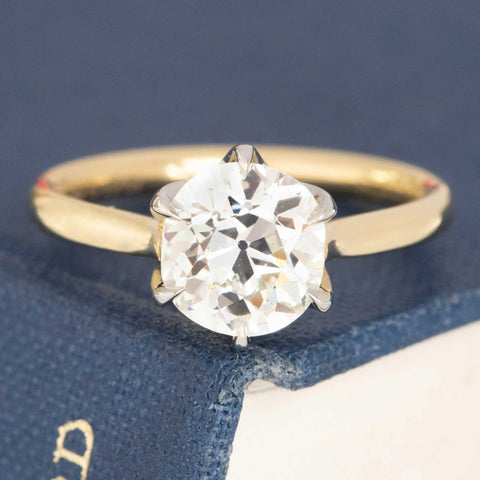 1.91ct Old Mine Cut Diamond "Wilshire" Solitaire