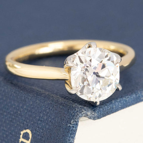 1.91ct Old Mine Cut Diamond "Wilshire" Solitaire