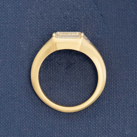 1.91ctw Step Cut Diamond Cluster Ring