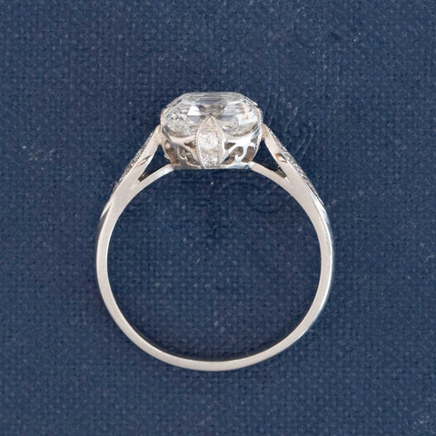 2.01ct Asscher Cut Diamond Solitaire, GIA G SI1