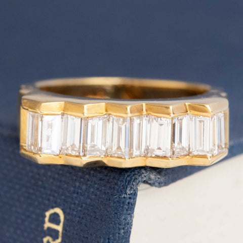 2.00ctw Vintage Baguette Cut Diamond "Zig-Zag" Band