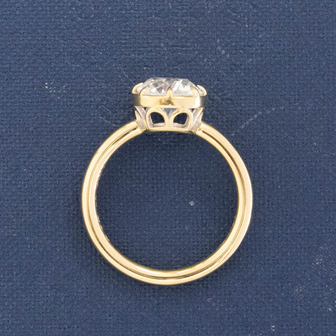 2.03ct Old Mine Cut Diamond Solitaire