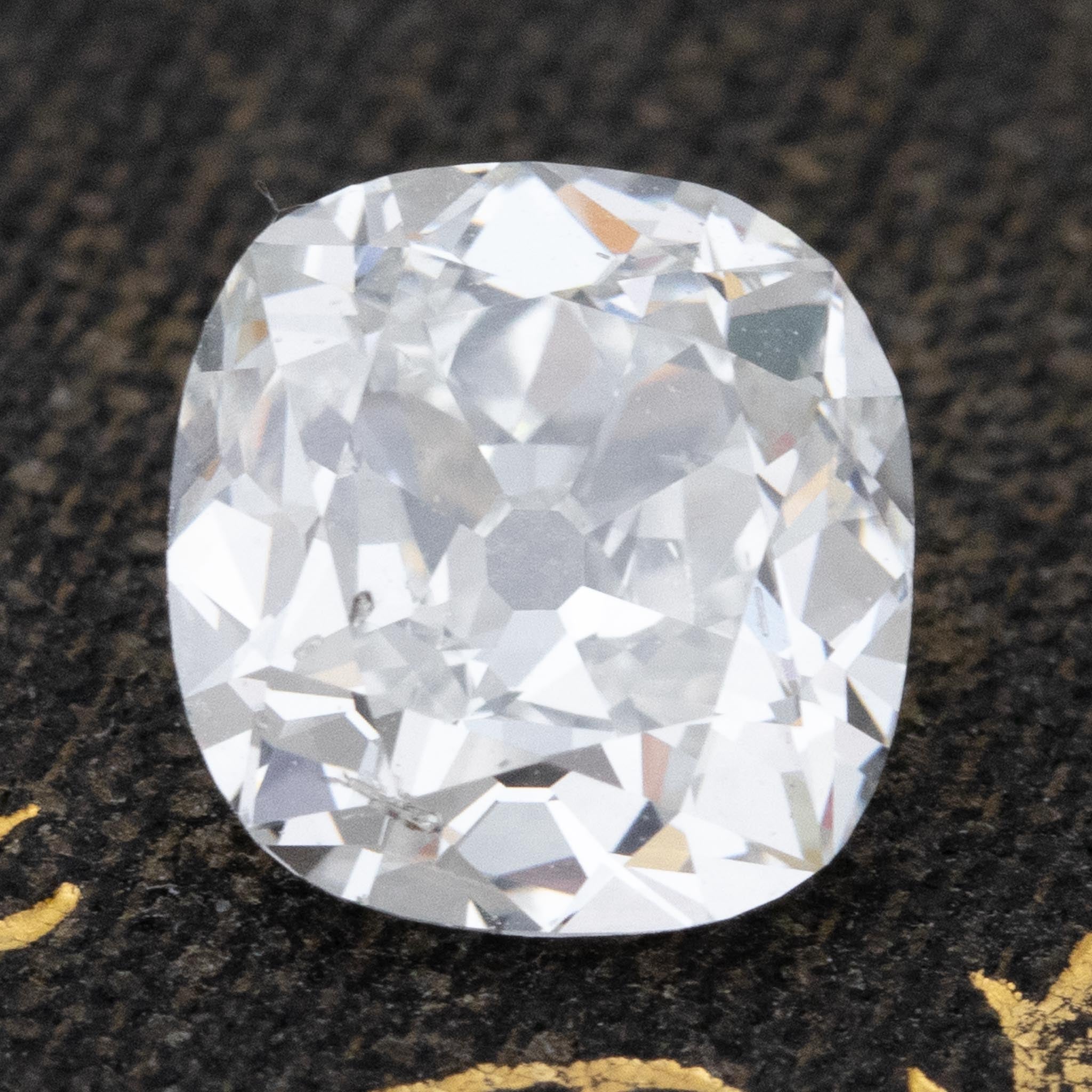 2.04ct Old Mine Cushion Cut Diamond GIA F SI2
