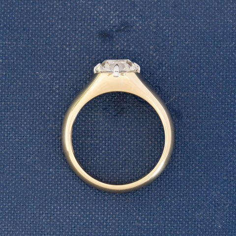 2.06ct Cushion Cut Diamond Solitaire, GIA L VS1