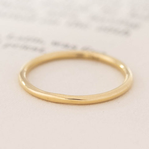 20KT STACKER BAND, SIZE 5 - 1.3MM