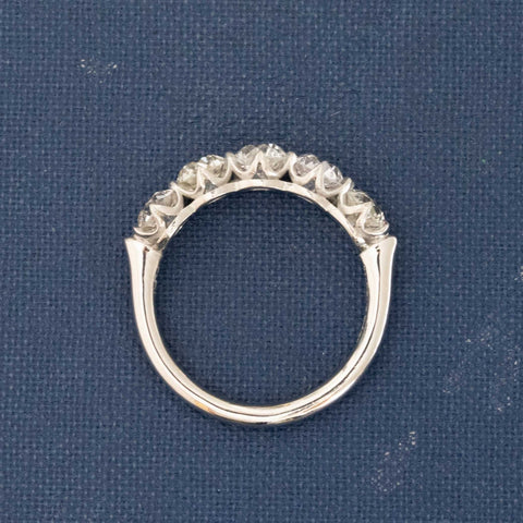 2.13ctw Old European Cut Diamond 5-Stone Band