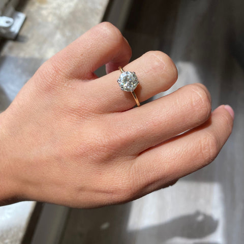 2.19ct Old European Cut Diamond Solitaire