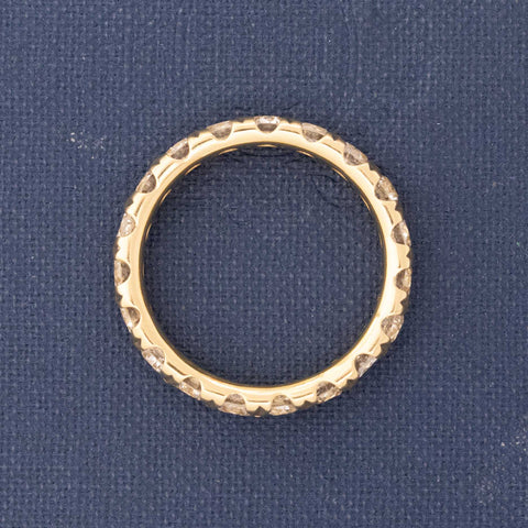 2.22ctw Old European Cut Diamond Eternity Band