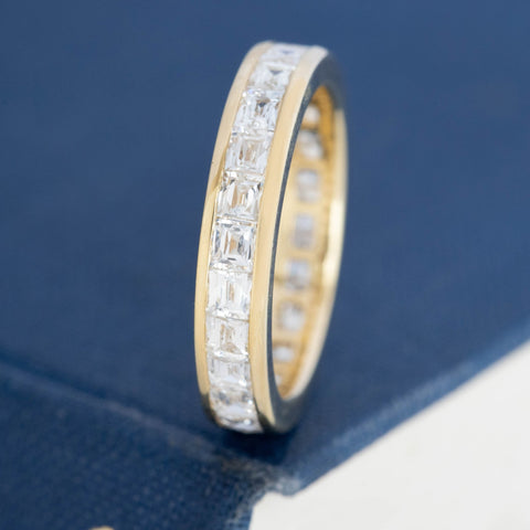 2.41ctw French Baguette Cut Diamond Eternity Band