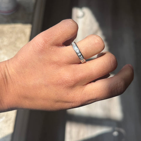 2.43ctw French Baguette Cut Diamond Eternity Band