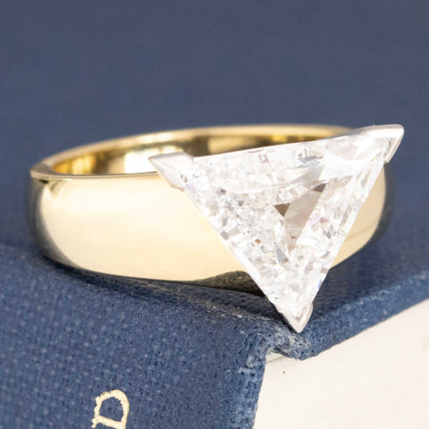 2.45ct Triangle Cut Diamond Solitaire